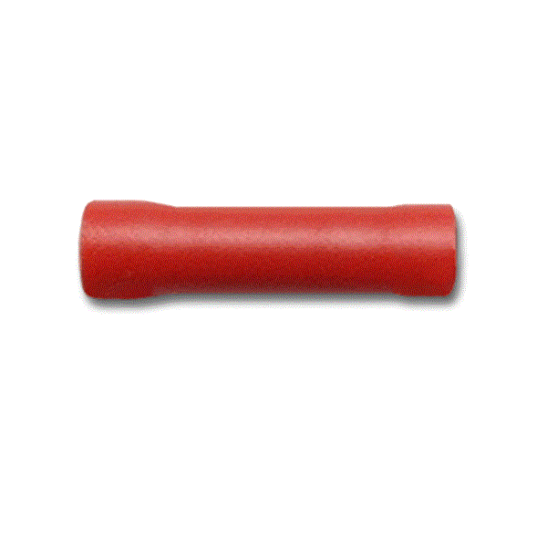 FULLY INSULATED RED STRAIGHT CONNECTOR (0.5-1.5)