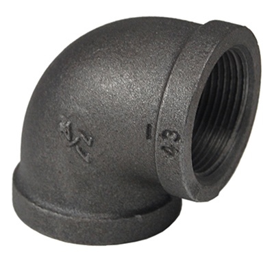 2" MALLEABLE IRON FEMALE ELBOW 90 DEG