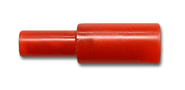 INSULATED BULLETS FEMALE RED (0.5-1.5) STUD 4MM
