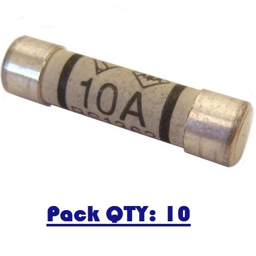 10 AMP PLUG TOP FUSE PACK10