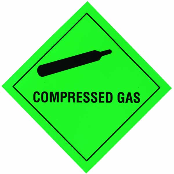 COMPRESSED GAS WARNING