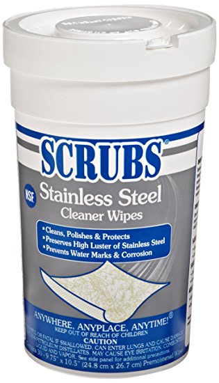 SCRUBS STAINLESS STEEL WIPES