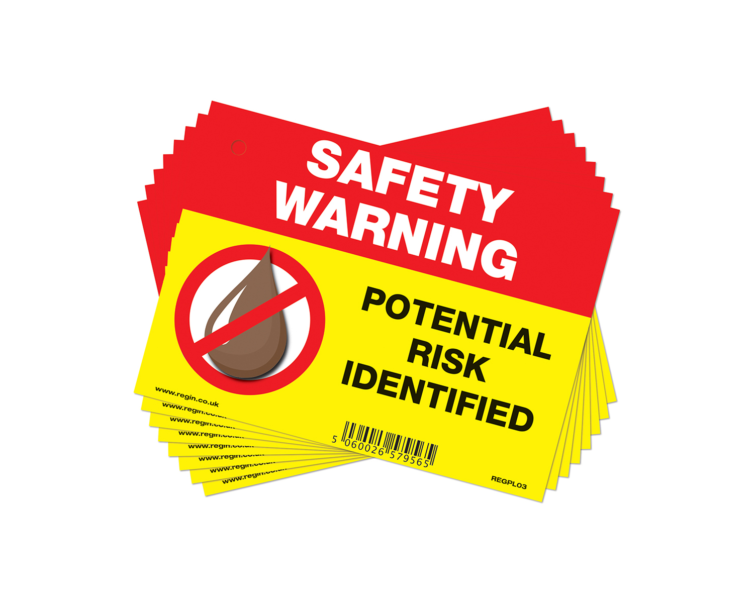 REGIN OIL WARNING LABEL - POTENTIAL RISK IDENTIFIED