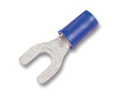 INSULATED FORK TERMINALS BLUE (1.5-2.5) STUD 4.3MM