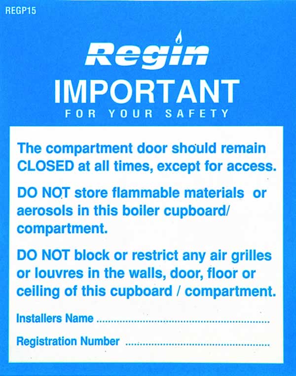 WARNING - COMPARTMENT STICKERS 8