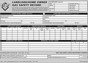 LANDLORD/HOME OWNER GAS SAFETY REPORT PAD