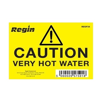 CAUTION VERY HOT WATER STICKERS/LABELS