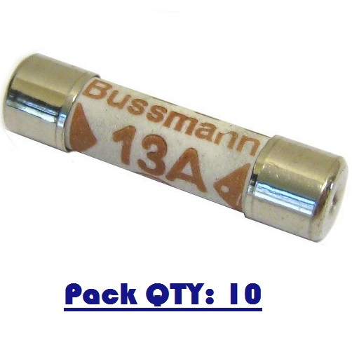 13 AMP PLUG TOP FUSE PACK10