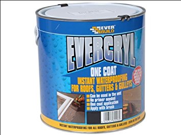 EVERCRYL ONE COAT WATERPROOF ROOFING SEAL BLACK 2.5KG