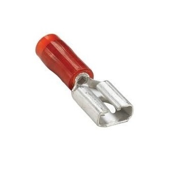 PART INSULATED FEMALE DISCONNECTS RED (0.5-1.5) STUD 6.3X0.8