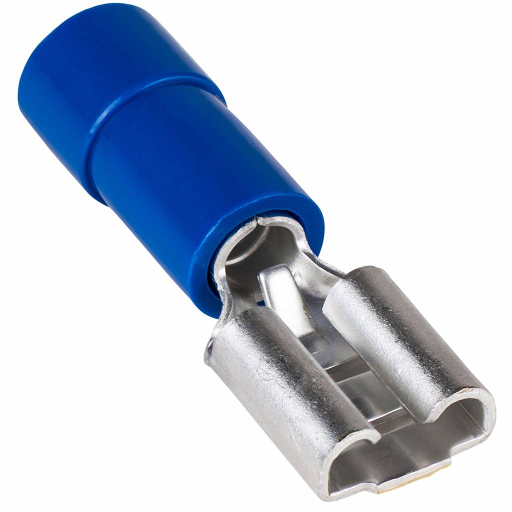 PART INSULATED FEMALE DISCONNECTS BLUE (1.5-2.5) STUD 6.3X0.8